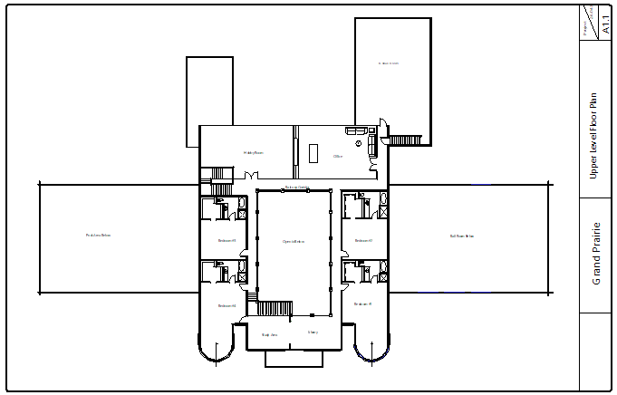 Upper level floor plan